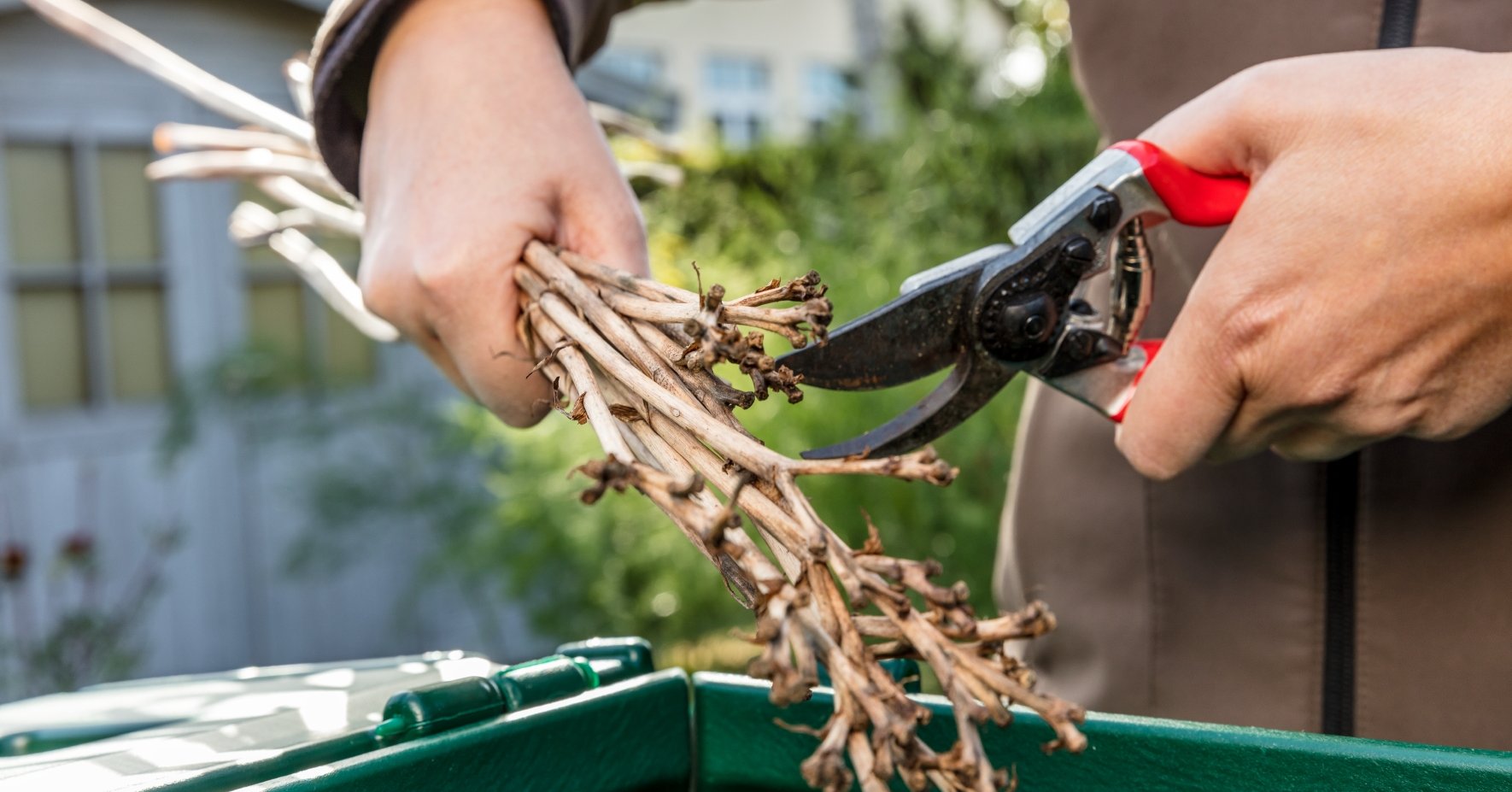 Gartenabfälle klein schneiden