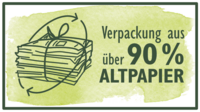 Verpackung 90% Altpapier